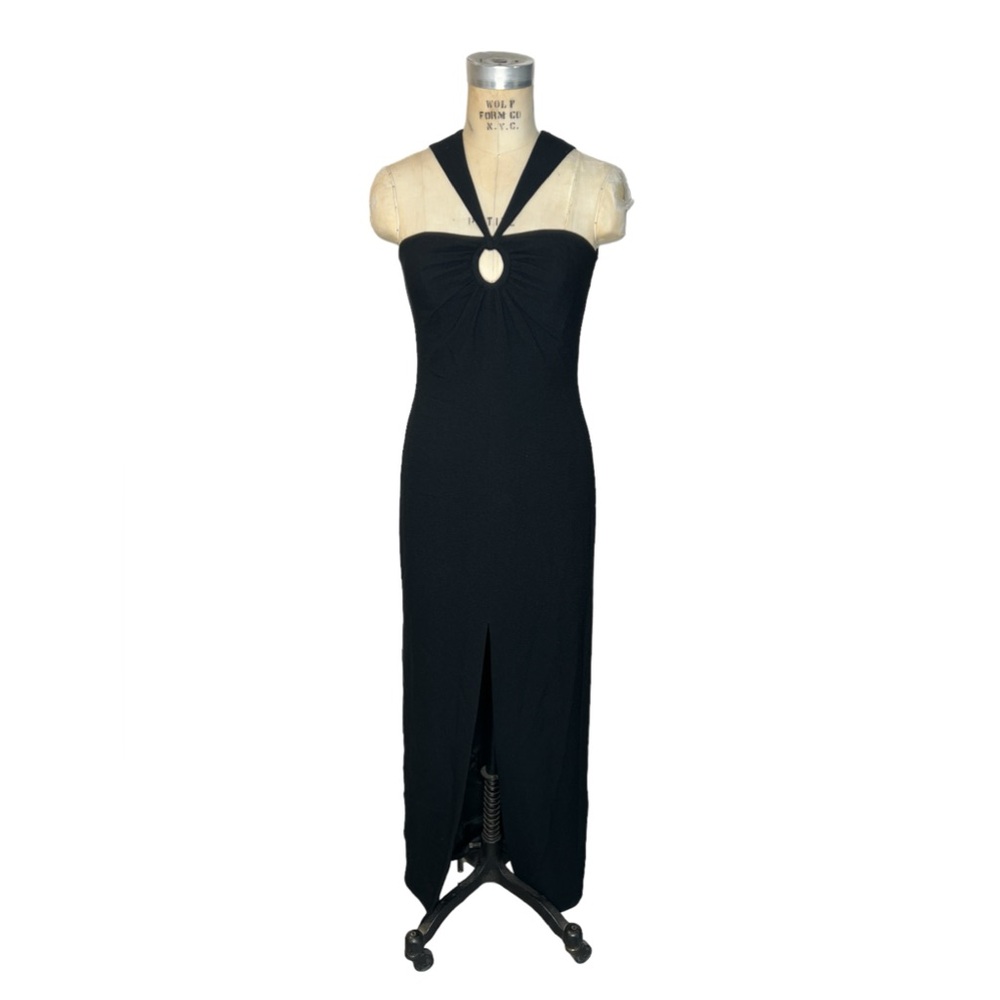 Frank Usher black floor length gown